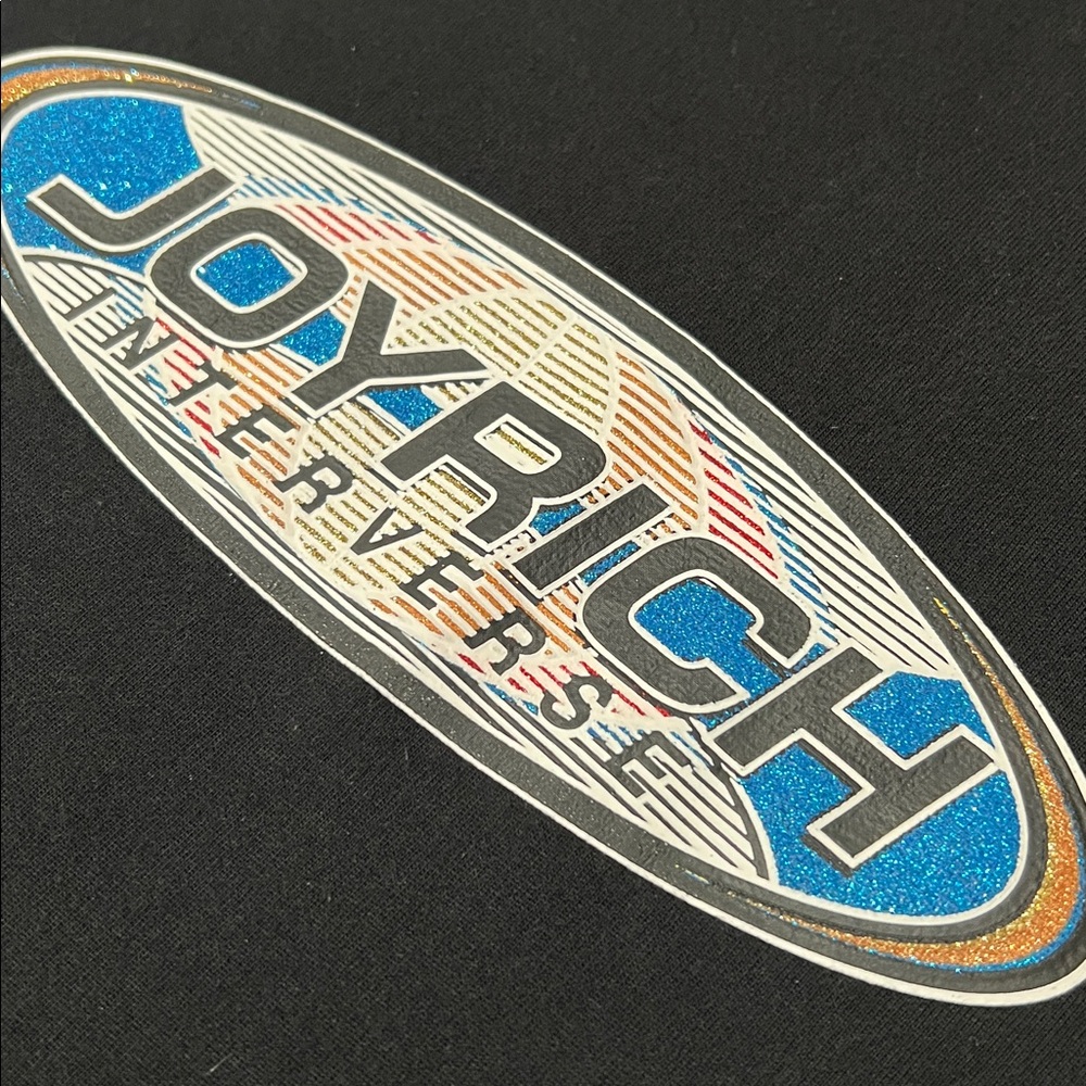 Joyrich Black Long Sleeve Tee with Blue and Yellow Accents - Picture 4 of 11